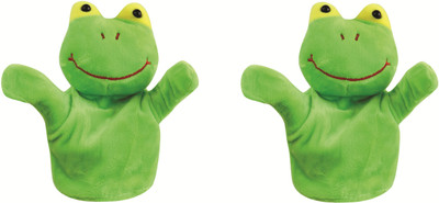 

Skylofts Frog Animal Soft Toy Hand Puppets for Kids , Multi Color (Pack of 2) - 15 cm(Multicolor)