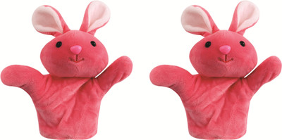 

Skylofts Rabbit Animal Soft Toy Hand Puppets for Girls & Boys , Multi Color (Pack of 2) - 15 cm(Multicolor)