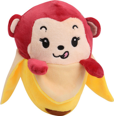 

Skylofts Birthday Gift for Boys & Girls - Rusty Naughty Monkey In Banana Soft Toy - 18 cm(Multicolor)