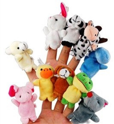 

Kanha Animal Finger Puppet Soft toys Puppet for Baby Boy And Girl Birthday Gift (Set of 10) Finger Puppets(Pack of 10)