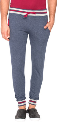 CAMPUS SUTRA Solid Men Blue Track Pants