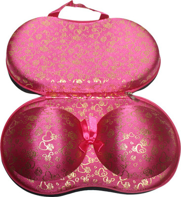 

ShopyBucket Women's Underwear Case Travel Portable Storage Bag Box Protect Bra Panty Lingerie Organizer(random colour will be shipped)(Pink)