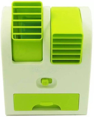 

DAZIBAO MULTIPURPOSE and compact Mini Air Cooler+USB CHARGE+AIR FRAGNACE GREEN15 USB Air Freshener(Green)
