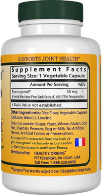 

HEALTHY ORIGINS Healthy Origins, Pycnogenol,(60 No)