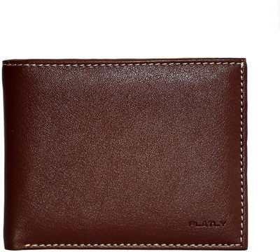 

Platly Men Tan Genuine Leather Wallet(3 Card Slots)