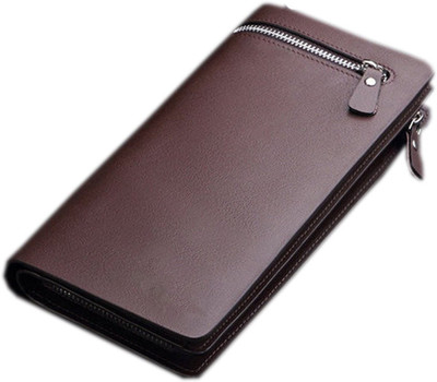 

Red Hot Women Casual Brown Artificial Leather Wallet(7 Card Slots)
