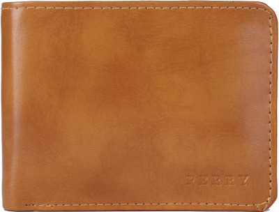 

perry Men Tan Artificial Leather Wallet(3 Card Slots), Ltan