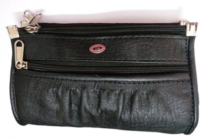 

KAWTRA Women Black Genuine Leather Wallet(3 Card Slots)