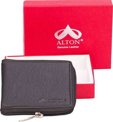 

ALTON Boys Black Genuine Leather Wallet(9 Card Slots)