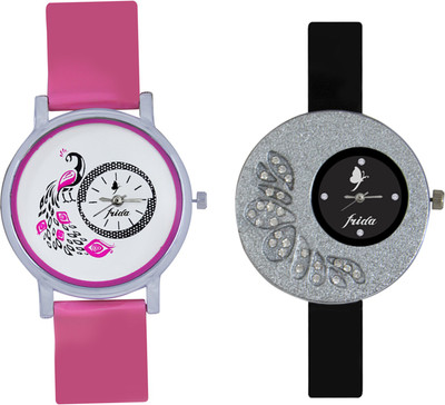 

Frida Stylish Designer Watch Combo Set Of-2 Watch For Woman And Girls Fr-F3 Watch - For Women