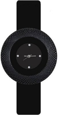 

Miss Perfect Black Ring Chakri Pu Girls anr Women Watch Watch - For Women