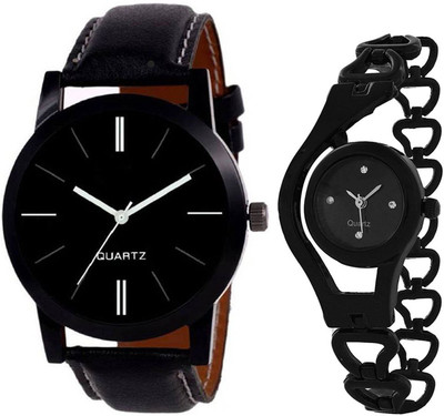

Aaradhya Fashion New Stylish Attractive Coupal Watch Combo Watch Watch - For Men & Women