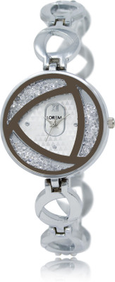 

LOREM LR240 Silver-Round Diamond Metal Watch - For Women