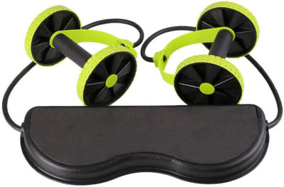 

Fitness Kart Total-Body Fitness Gym Resistance Exercise New Sport Core Double AB Roller Exercise Equipment Professional Ab Wheel Roller Supports Abdominal Workout Machine Ab Exerciser(Black, Green)