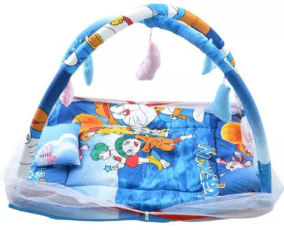 

Croox Multicolor Baby Bedding with Mosquitoes Net( Baby Bed with Mosquito Net) Standard Crib(Fabric, Multicolor)