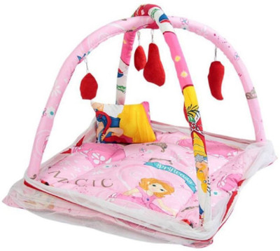 

Kidoyzz Mosquito Protector Comfy Baby Sleeping Mosquito Net KDPLG014 Portable Crib(Fabric, Multicolor)