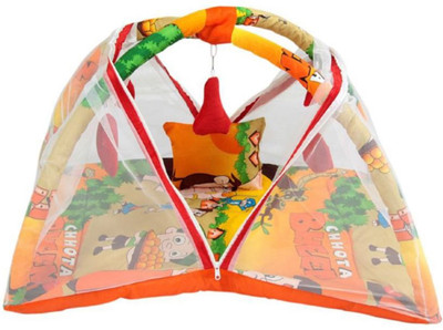 

Kidoyzz Mosquito Protector Comfy Baby Sleeping Mosquito Net KDPLG016 Portable Crib(Fabric, Multicolor)