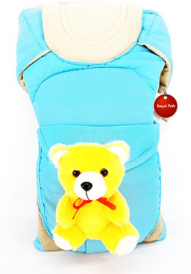 

Aayat Kids SmartBuy Rich Safer Teddy Bear 47 Baby Carrier(Light Blue, Front Carry facing in)