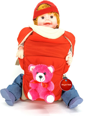 

Aayat Kids SmartBuy Rich Safer Teddy Bear 35 Baby Carrier(Red, Front Carry facing in)