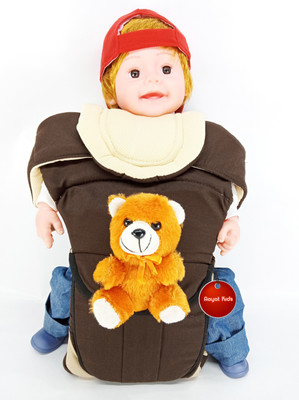 

Aayat Kids SmartBuy Rich Safer Teddy Bear 05 Baby Carrier(Brown, Front Carry facing in)