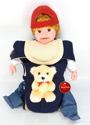 

Aayat Kids SmartBuy Rich Safer Teddy Bear 15 Baby Carrier(Dark Blue, Front Carry facing in)
