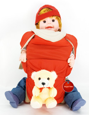 

Aayat Kids SmartBuy Rich Safer Teddy Bear 29 Baby Carrier(Red, Front Carry facing in)
