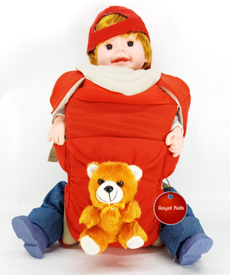 

Aayat Kids SmartBuy Rich Safer Teddy Bear 28 Baby Carrier(Red, Front Carry facing in)
