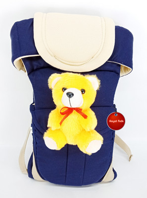 

Aayat Kids SmartBuy Rich Safer Teddy Bear 19 Baby Carrier(Dark Blue, Front Carry facing in)