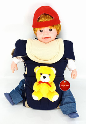 

Aayat Kids SmartBuy Rich Safer Teddy Bear 16 Baby Carrier(Dark Blue, Front Carry facing in)
