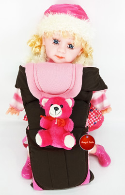 Aayat Kids SmartBuy Rich Safer Teddy Bear 21 Baby Carrier(Black, Front Carry facing in)