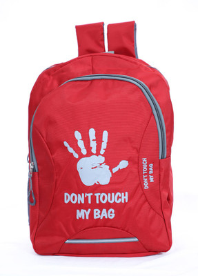 

Agatti Don't Touch My Bag Youth Canvas 30 L Backpack(Red)