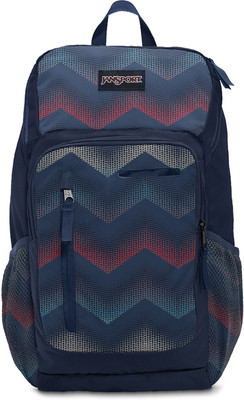 

JanSport Impulse 31 L Laptop Backpack(Blue), Matrix chevron navy