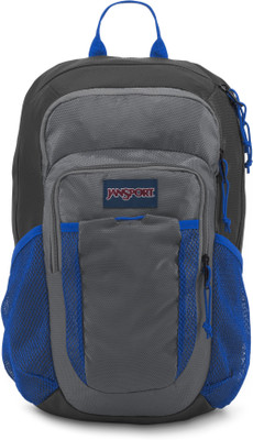 

JanSport Node 27 L Laptop Backpack(Grey, Blue), Shadygreytriangledobby