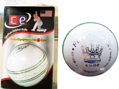 VibeX ® T20 Cutter White leather cricket ball Swing™ Professional Grade Cricket Leather Ball
