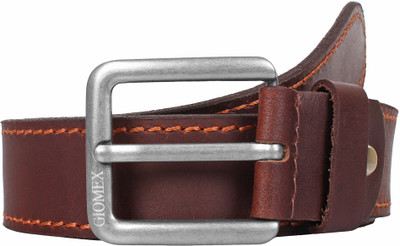 

Giomex Men Casual Brown Genuine Leather Belt