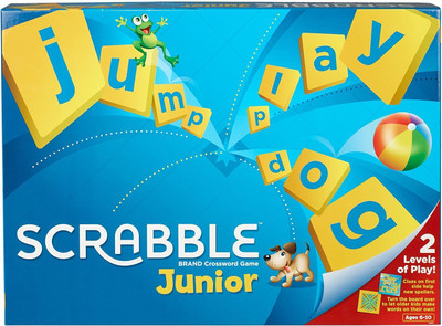 

Civil Mattel Scrabble Junior Crossword Board Game-Multicolor Board Game