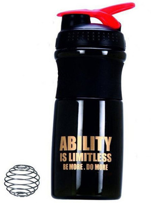 iSHAKE Shaker Kool Sprint Bottle 700 ml 700 ml Shaker(Pack of 1, Black), Black/red