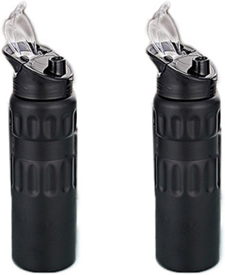 

Giftplex GFTPLX_06 750 ml Sipper(Pack of 2, Black), Black 02