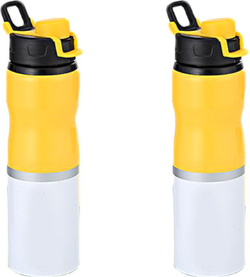 

Giftplex GFTPLX_04 750 ml Sipper(Pack of 2, Yellow, White), Yellow 02