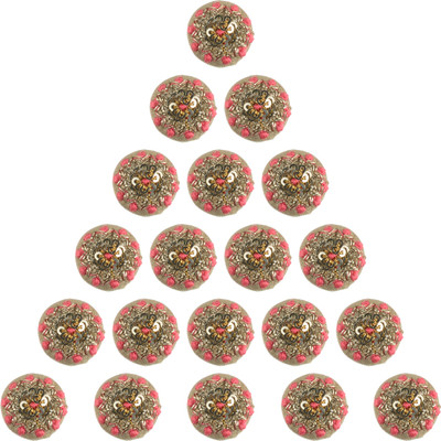 

Fabric and Lace BT088B Metal Buttons(Pack of 20)