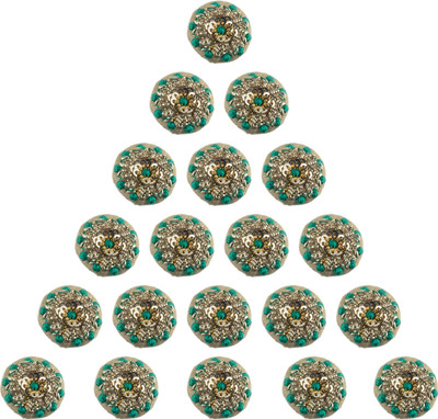 

Fabric and Lace BT088C Metal Buttons(Pack of 20)