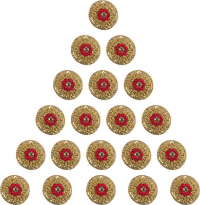

Fabric and Lace BT070A Metal Buttons(Pack of 20)
