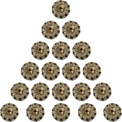 

Fabric and Lace BT088D Metal Buttons(Pack of 20)