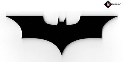 The Logo Man Sticker & Decal for Car & Bike(Black)