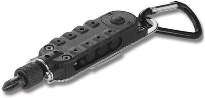 

DALUCI LED Light Multifunction Small Screwdriver Sets Mini EDC Tools Pocket Keychain Screwdriver With Phillips Slot Hex Screwdriver Locking Carabiner(Black)