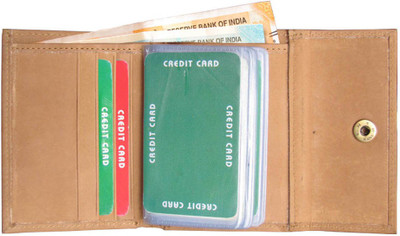 

ABYS Genuine Leather 24 Card Holder(Set of 1, Tan)
