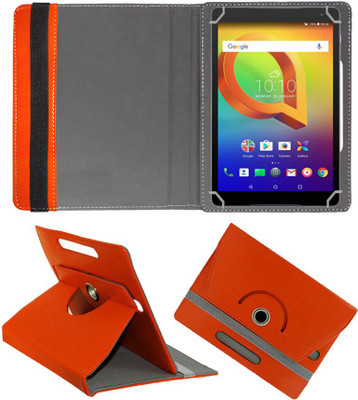 Fastway Flip Cover for Alcatel A3 10 10.1 inch(Orange, Cases with Holder, Pack of: 1)