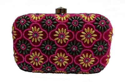 

Pashan Kala Party Pink Clutch