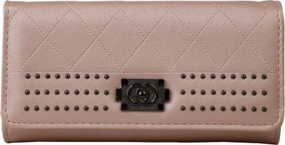 

Bee fashionable Women Casual Pink Artificial Leather Wrist Wallet(10 Card Slots)