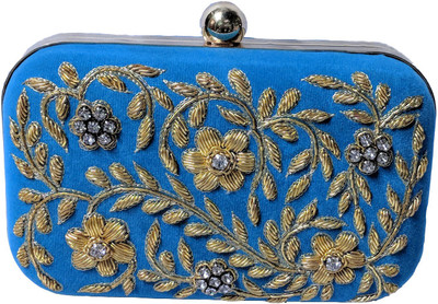 

Pashan Kala Formal Blue Clutch